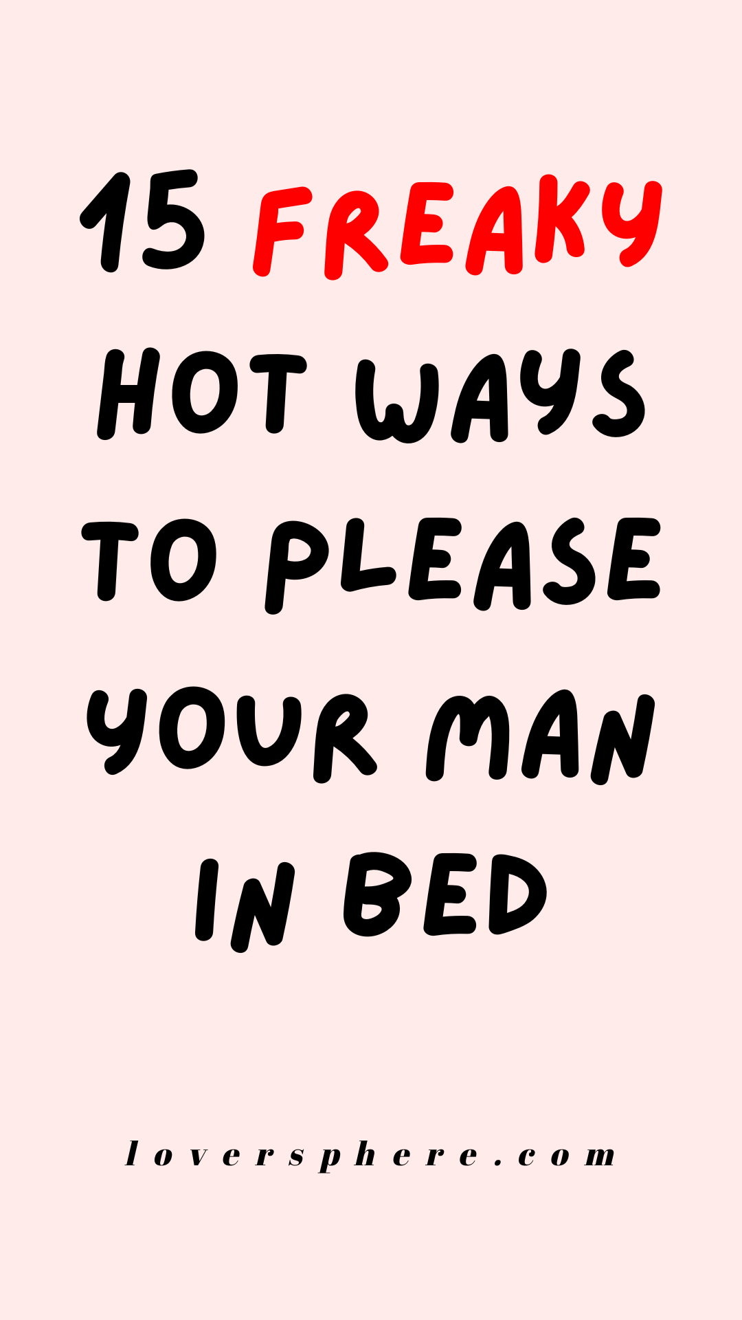 ways to please your man in bed