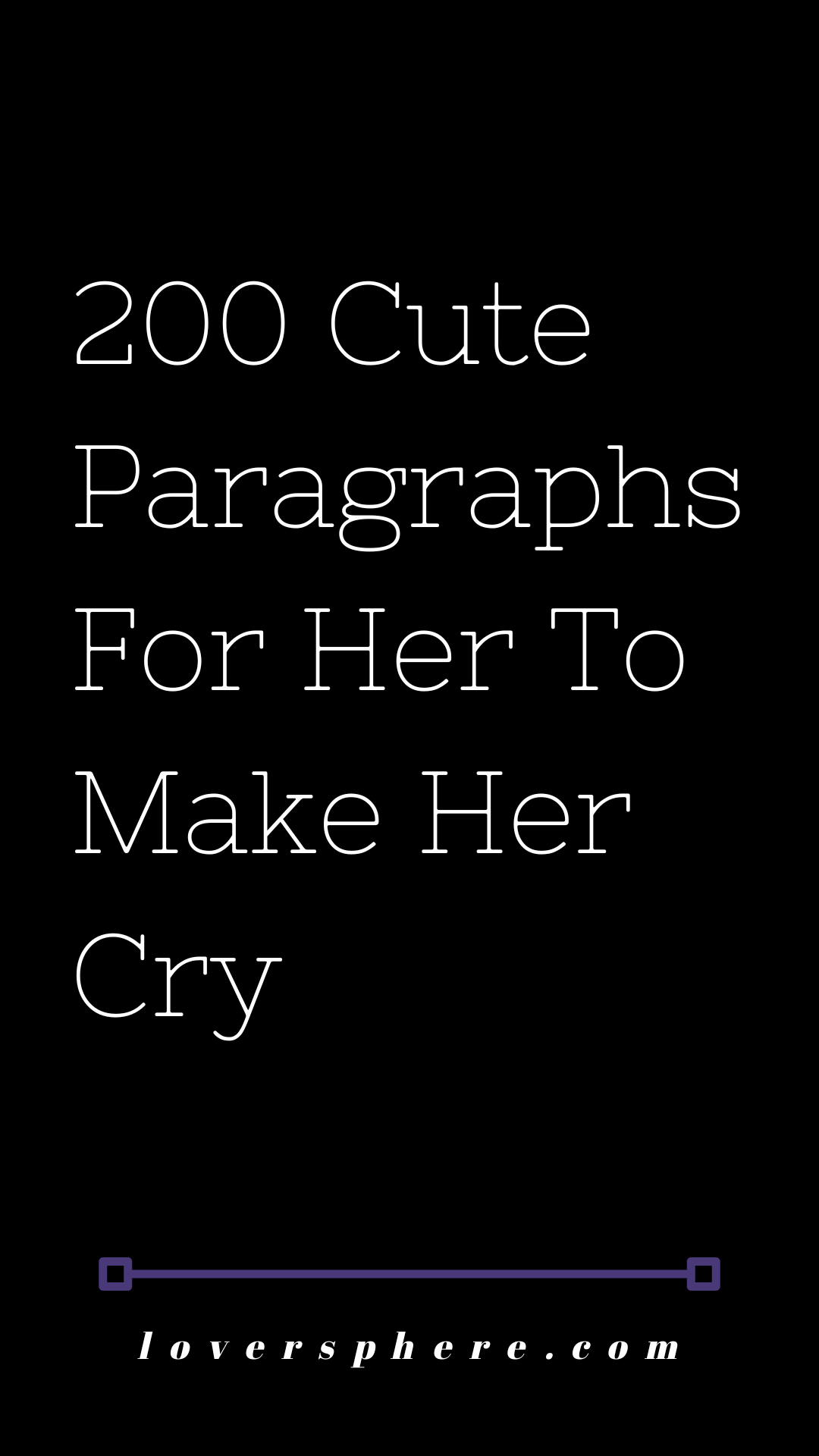 love paragraphs for her