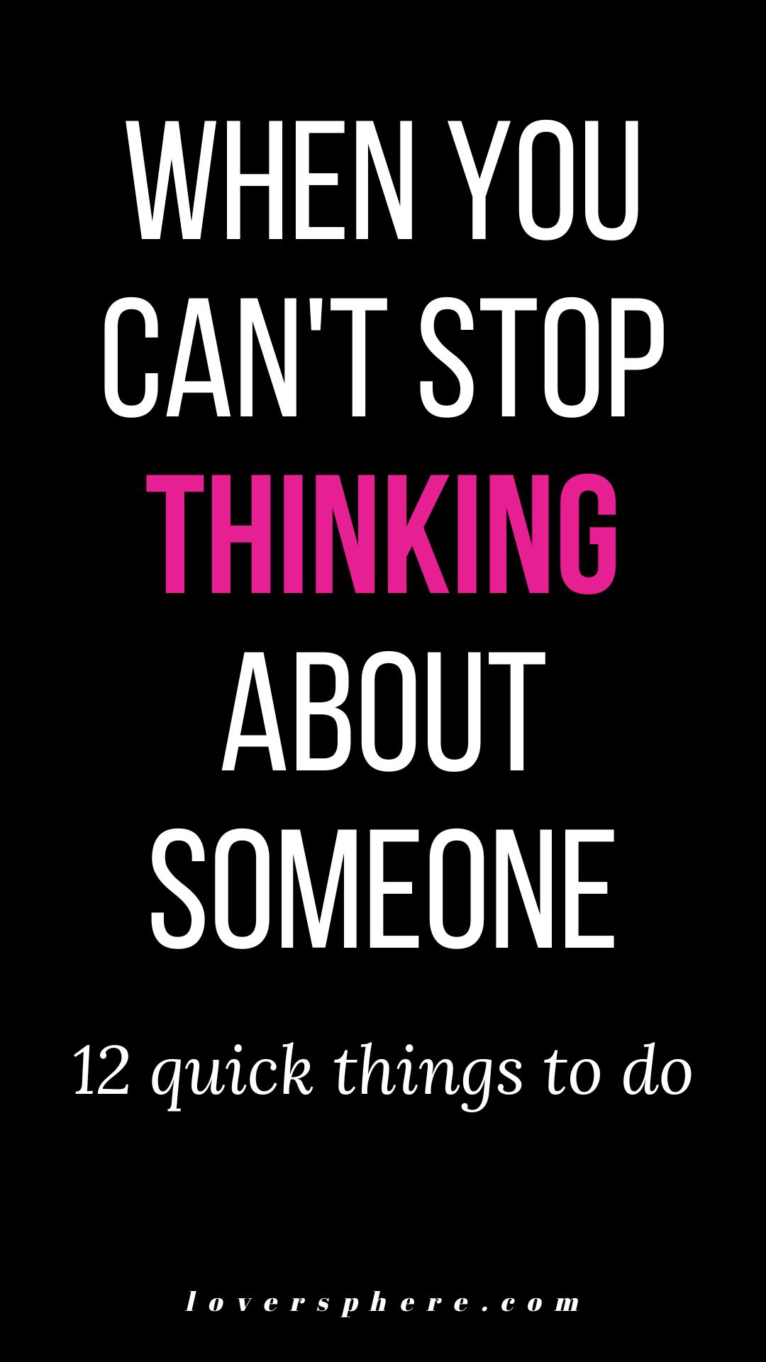 how to stop being obsessed with someone