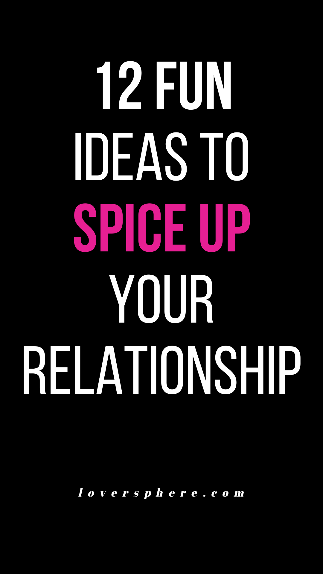 how to spice up your relationship